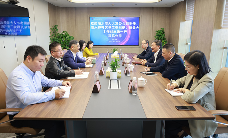 浙江省麗水市人大常委會副主任、麗水經(jīng)開區(qū)黨工委書記、管委會主任劉志偉帶隊(duì)來訪冶金物資